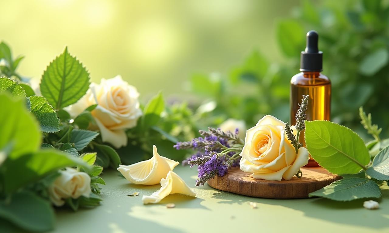 Natürlich gewachsene Pflanzen und Kräuter, die die Reinheit der Naturkosmetik von Falken Feder symbolisieren.